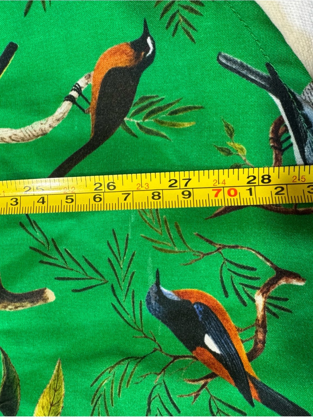 Joanie x Natural History Museum Bird Print Blouse Women’s US 10 Green - Picture 6 of 8